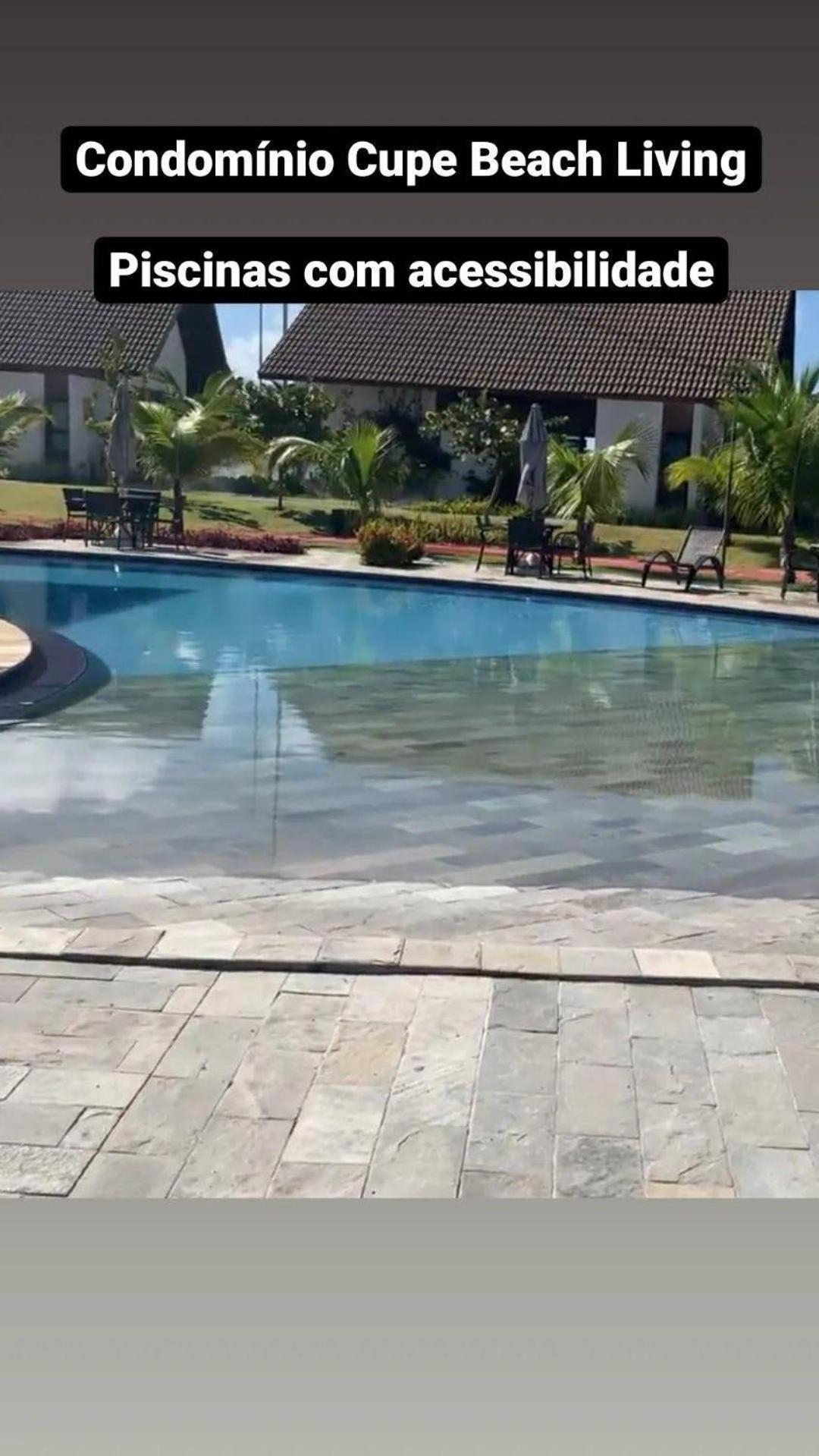 Luxuoso Flat 3 Quartos, Terreo, No Cupe Beach Living - Beira Mar De Pôrto das Galinhas Exterior foto